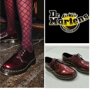 Cherry red vegan Dr martens